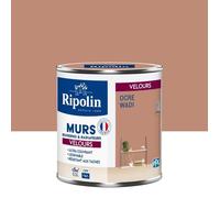 Peinture Couleur Murale Velours - 0,5L - Ocre Wadi - Ripolin