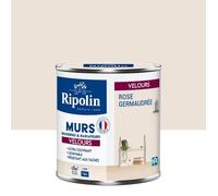 Peinture Couleur Murale Velours - 0,5L - Rose Germaudrée - Ripolin