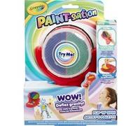 CRAYOLA Paint-station : palette d'artistes Flip n Spin | Kit de peinture anti-éclaboussures | Idéal pour les enfants de 3 ans et plus