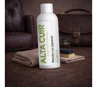 Peinture Cuir Blanc 200 ML - Teinture Cuir Haute Couvrance - Rénovation Canapé, Sièges Auto, Chaussures, Maroquinerie - Recoloration Cuir Abîmé Longue Tenue