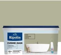 Peinture cuisine et salle de bain - Vert gaspésie satin - RIPOLIN - 2 L