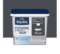 Peinture Cuisine & Salle de Bain RIPOLIN Gris anthracite 0,75 L