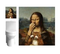 Peinture d'art au nez pincé | Objets de collection vintage drôles avec chat | Art mural amusant | pour hôtel, jardin, intérieur, Thanksgiving, fête, maison, chambre, appartement