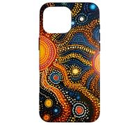 Peinture d'art indigène australienne Peinture par Points Coque pour iPhone 16 Pro Max