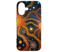 Peinture d'art indigène australienne Peinture par Points Coque pour iPhone 17