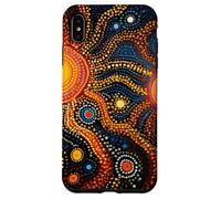 Peinture d'art indigène australienne Peinture par Points Coque pour iPhone XS Max