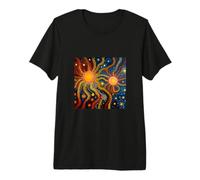 Peinture d'art indigène australienne Peinture Point T-Shirt Haut de Gamme