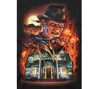Peinture de bricolage par numéros pour adultes débutant Personnage de film d'horreur Freddy Krueger peinture à l'huile de 16 x 20 pouces avec des pinceaux et jouet de pigment Wall Art Decor-avec cadre