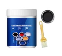 Peinture De Conversion De La Rouille, Dérouilleur De Métal Multifonctionnel à Base d'eau avec Brosse, Rénovation De Tuiles en Acier Coloré, pour Le Métal, Les Clôtures (Black,500G)