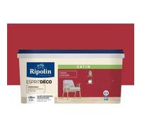 Peinture de couleur murale intérieur mat rouge profond 2.5L Ripolin