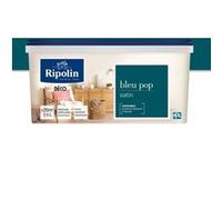 Peinture de couleur murale intérieur satin bleu pop 2,5L Ripolin G