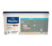 Peinture De Décoration Murale Intérieure - Vert Nobile Mat - Ripolin - 2,5 L Vert nobile G