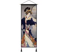 Peinture de Défilement d'Art Mural Chinois en Soie, Décorations Japonaises de 45x120 cm pour la Maison, Tapisserie Imprimée sur Toile de Beauté de Kimono