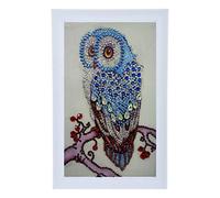 Peinture de diamant, Dinglong 5D broderie peinture strass Hibou Croix brodée diamant broderie mosaicques