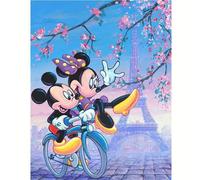Peinture de Diamant - Disney - Mickey et Minnie - 30x40cm - Kit Complet - Bricolage DIY