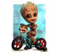 Peinture de Diamant - Groot - 30x40cm - Kit Complet - DIY - Pour Adultes et Enfants à Partir de 9 Ans