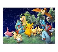 Peinture de Diamant Pikachu et ses amis Pokemon - YEESAM ART - 30x40cm - Rectangulaire - Objets décoratifs