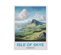 Peinture de diamants 5D DIY,Isle of Skye Hébrides,Kit de broderie en cristal pour adultes et enfants Kit de point de Croix Rhinestone Home Decoration(50 x 60 cm/19.68 x 23.62 pouces)-HC40