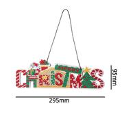 Peinture De Diamants Pour Bricolagee De Noël, Kit De Pendentifs Pour Tableau De Joyeux Noël, Mosaïque, Strass, Chaîne De Charme, Art Suspendu, Décoration Artisanale