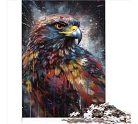 Peinture de Faucon Puzzles drôles pour Adultes 1000 Puzzle en Carton pour Adultes et Adolescents à partir de 12 Ans Jeux éducatifs à Domicile Jouets de Bricolage 1000 pièces (26x38 cm)
