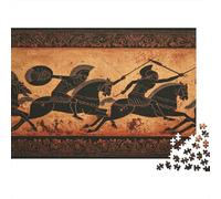 Peinture de Grecs Combattant Les Troyens 1000pcs (75x50cm) Puzzle pour Adultes -,Jouet De DIY