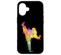 Peinture de Jiu Jitsu Éclaboussures de Judo Judo pour Enfants Coque pour iPhone 16