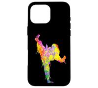 Peinture de Jiu Jitsu Éclaboussures de Judo Judo pour Enfants Coque pour iPhone 16 Pro Max