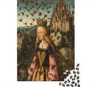 Peinture de la Renaissance Cadeau Unique Décoration Intérieure Bees Queen Château Jeu Éducatif Challenge Toy Adultes & Enfants des 14 Ans 38x26cm/1000pcs