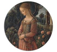 Peinture de la Renaissance Cadeau Unique Décoration Intérieure Woman in The Jardin Jeu ÉduChatif Challenge Toy Adultes & Enfants des 14 Ans 1000pcs (67.5x67.5cm)
