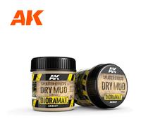 Peinture de maquette AK Interactive Dioramas Splatter Effects Dry Mud Beige 100 ml