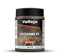 Peinture de maquette texturée Vallejo 200 ml - Choix de textures varié Terre foncé
