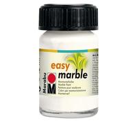Peinture de marbrure - MARABU - Easy Marble - 15 ml - Blanc - Intérieur