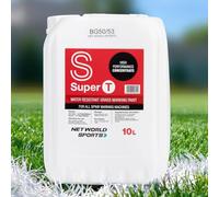 Peinture de Marquage de Ligne Concentrée | Peinture de 10 Litres pour Terrains de Sport | Résistante aux Intempéries | Couleurs Vives | Convient aux Machines à Pulvériser et à Roue (Blanc, Pack de 3)