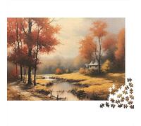 Peinture de Paysage d'automne Puzzle 1000 Pièces Educa Jouet Cadeau Unique De l'art De La Décoration intéressant Jeu Éducatif Challenge Toy Adultes & Enfants des 14 Ans 52x38cm/1000pcs