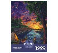 Peinture de Paysage Puzzle 1000 Pièces Educa Jouet en Bois Cadeau Unique De l'art De La Décoration Jeu Éduchatif Challenge Toy Adultes Et Enfants À Partir De 14 Ans 38x26cm/1000pcs