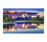 Peinture De Paysages Naturels En Diamant Rond À Faire Soi-Même, Kit D'art De Montagne, Fs-Phfu