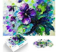 Peinture de pensée Violette Puzzles pour Adultes 1000 pièces Jouets de Jeu stimulants est idéal comme Cadeau pour Toute la Famille 38x26cm