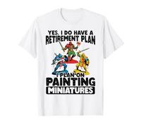 Peinture de Plan de Retraite Miniature Wargaming T-Shirt