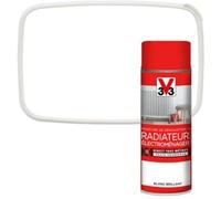 Peinture de r?novation a?rosol radiateur ?lectrom?nager V33 blanc brillant 400ml