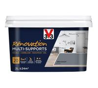 V33 Peinture rénovation multi-supports, Gris galet 2L
