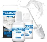 Peinture de Réparation Émail,Vernis pour Carrelage,Peinture pour Baignoire Blanc,kits de Réparation D'émail,Peintures de Retouche Émail,Peintures de Réparation,Vernis de Réparation pour Émaillée,30g