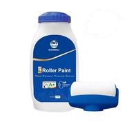 Peinture de réparation murale - Pinceau rouleau de peinture 2 en 1, portable et outil, solution robuste à séchage rapide, idéal pour les de poterie en céramique