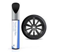 Peinture de retouche pour jantes - Noir mat - Compatible avec les jantes BMW - Réparation DIY des dommages causés par les trottoirs avec peinture assortie