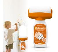 Peinture de retouche pour mur - Brosse à rouleau avec pâte de réparation murale - 500 g - Blanc - Pour graffiti, rayures et murs endommagés