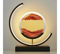 Peinture De Sable Qui Coule 3D, Image D'art De Sable Mobile Paysages De Sable En Mouvement Avec Led, Lampe De Table 3d Avec Cadre De Sable Coulant En Haute Mer, Grands Jouets D'art De Bureau 3.11 (Co