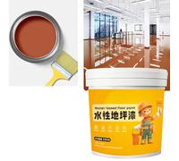 Peinture de sol époxy à base d'eau imperméable, 300g de peinture pour sol en béton avec brosse, peinture de sol en béton antidérapante à séchage rapide pour garage à domicile, café