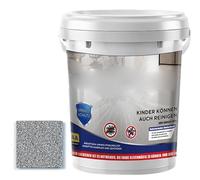 Peinture de sol époxycolorée à effet marbre, revêtement de sol époxy à effet marbre, peinture imperméable à l'eau pour sols, peinture de sol auto-nivelante, respectueuse de l'environnement (gris foncé