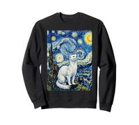 Peinture de Van Gogh Nuit étoilée Hermine Stoat Sweatshirt