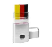 Peinture de visage de drapeau - Adhérence de maquillage tricolore, crayon gras athlétique portable, outil de coloration sans danger pour la peau, décoration de jour de match résistante à la transpirat