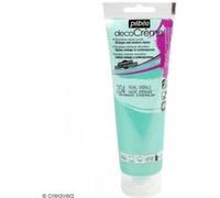 Pébéo Peinture acrylique Décocrème (texture crème) – Finition nacrée – 120 ml – Nacre Emeraude